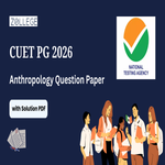 CUET PG 2026 Anthropology Question Paper with Solution Pdf